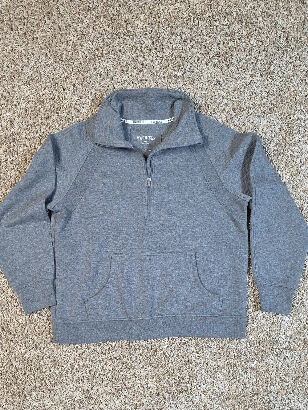 Maurices Heather Gray Half-Zip Pullover